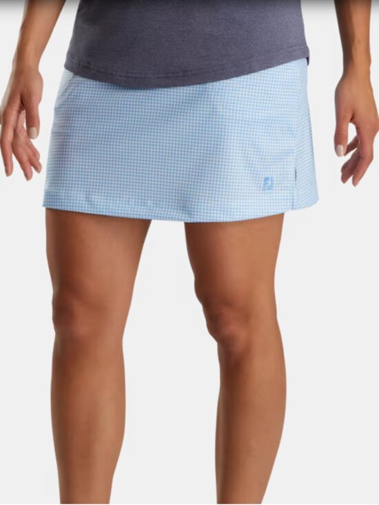 FootJoy Pants - FootJoy Golf Houndstooth Skort Women's Small Blue White Sporty Preppy Summer